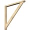 Ekena Millwork Traditional Block Rough Sawn Bracket w/ Offset Brace, Douglas Fir, 4"W x 40"D x 40"H BKT0402X40X40TRA05RDF - alternate 1
